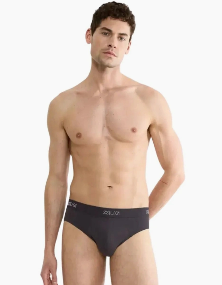 2-Pack SLG Base Briefs, Charcoal
