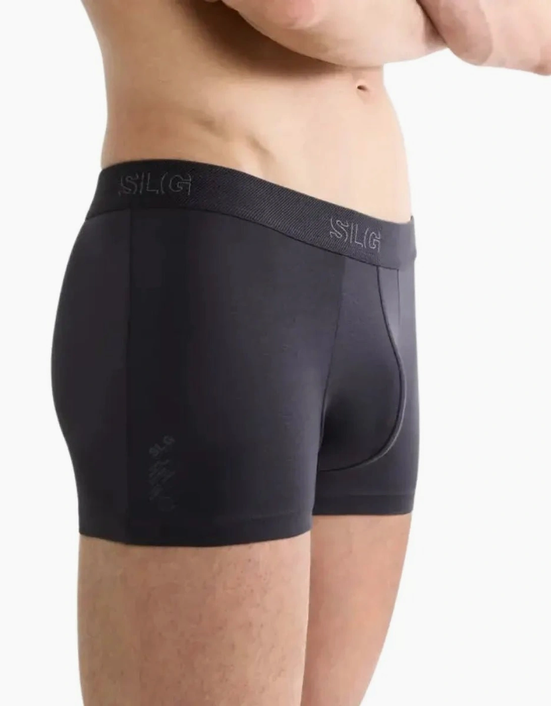 2-Pack SLG Base Boxer Trunks, Charcoal