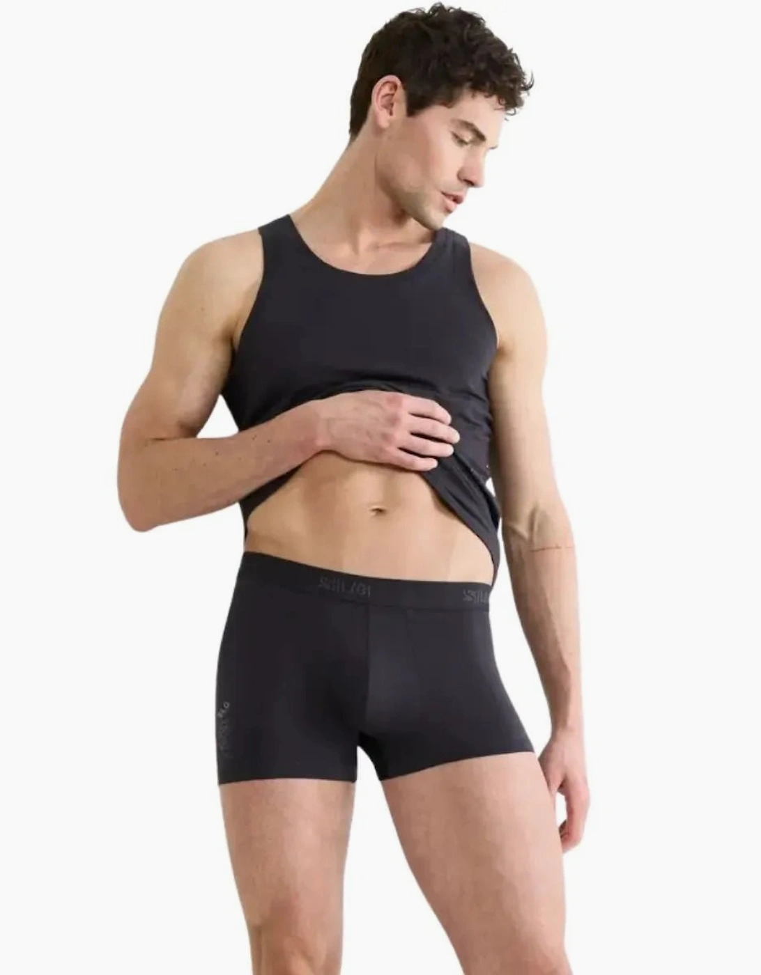 2-Pack SLG Base Boxer Trunks, Charcoal