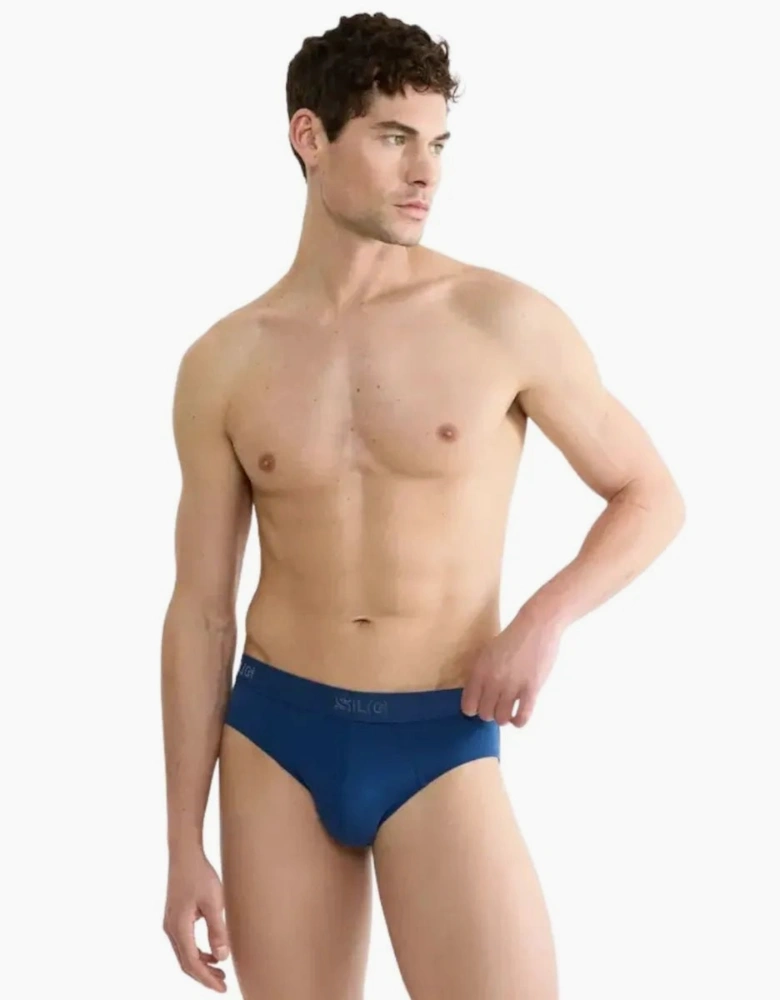 2-Pack SLG Base Briefs, Blue/Charcoal