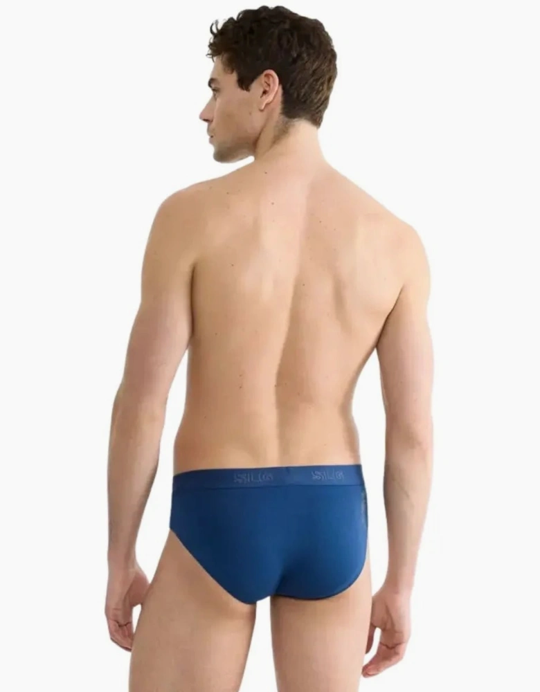 2-Pack SLG Base Briefs, Blue/Charcoal