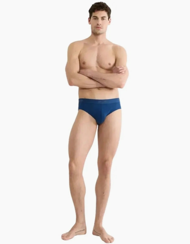2-Pack SLG Base Briefs, Blue/Charcoal