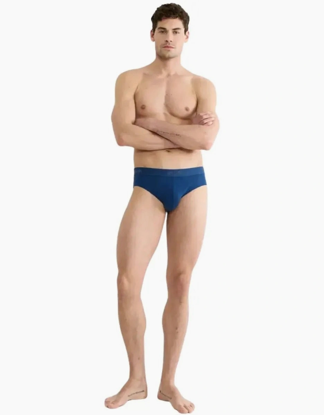 2-Pack SLG Base Briefs, Blue/Charcoal
