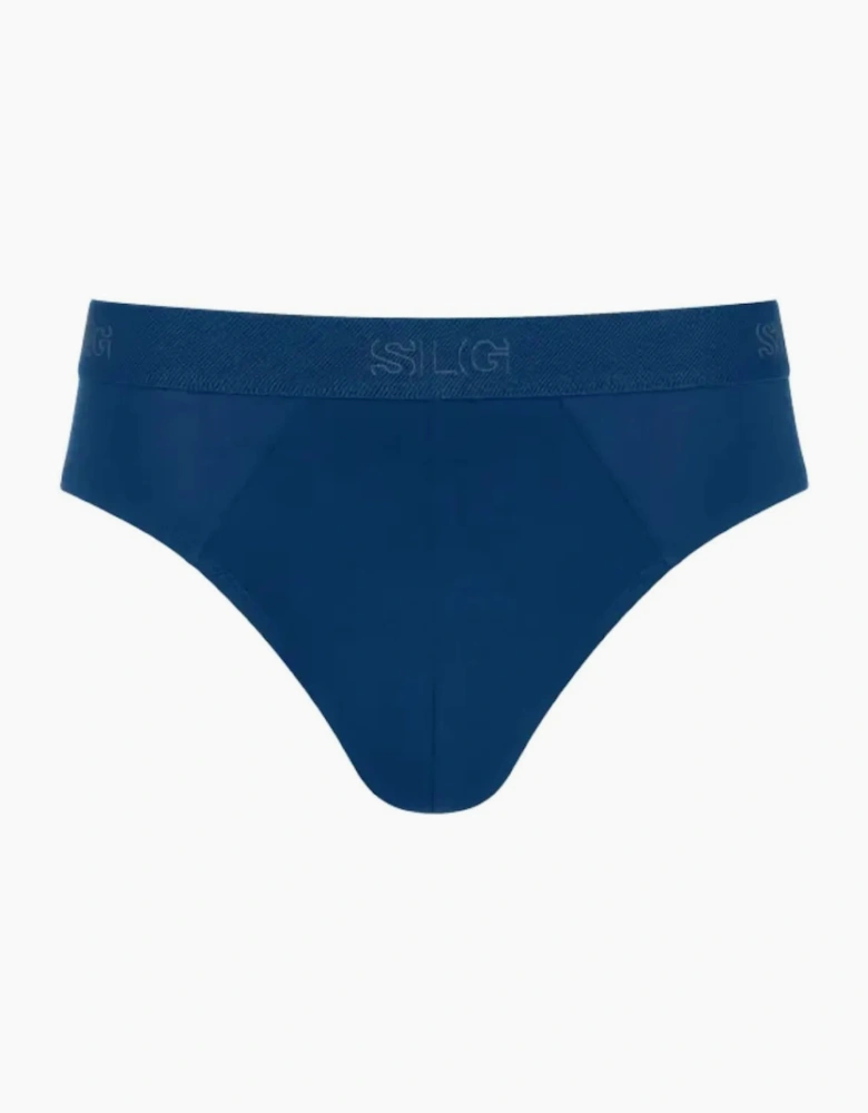 2-Pack SLG Base Briefs, Blue/Charcoal
