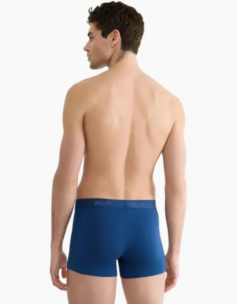 2-Pack SLG Base Boxer Trunks, Blue/Charcoal