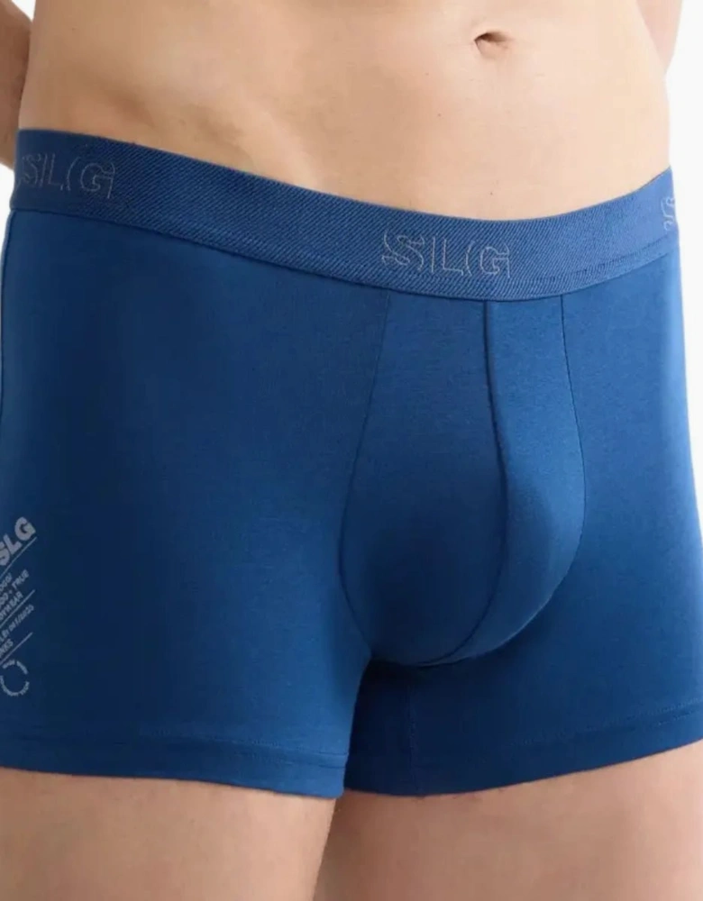 2-Pack SLG Base Boxer Trunks, Blue/Charcoal