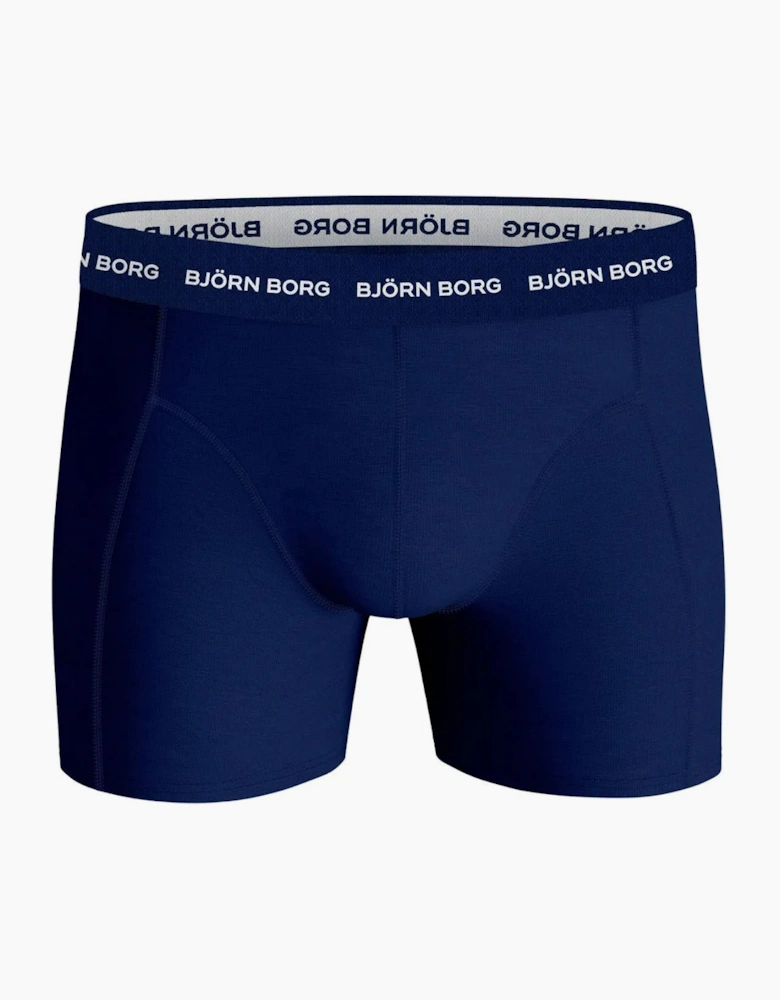 3-Pack Classic Logo Boxer Briefs, Blue Combination