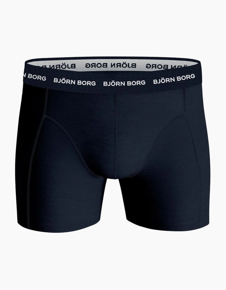 3-Pack Classic Logo Boxer Briefs, Blue Combination