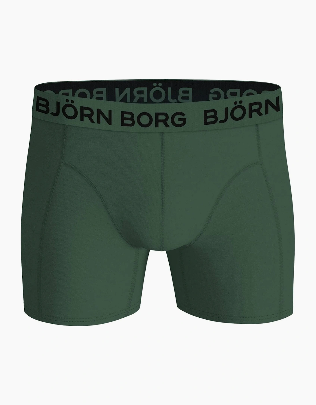 3-Pack Flower Print Boxer Briefs, Blue/Green