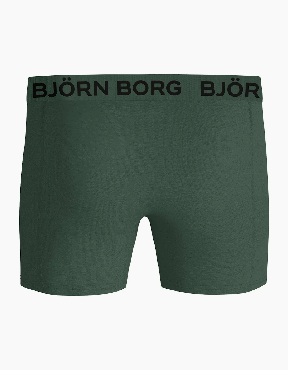 3-Pack Flower Print Boxer Briefs, Blue/Green