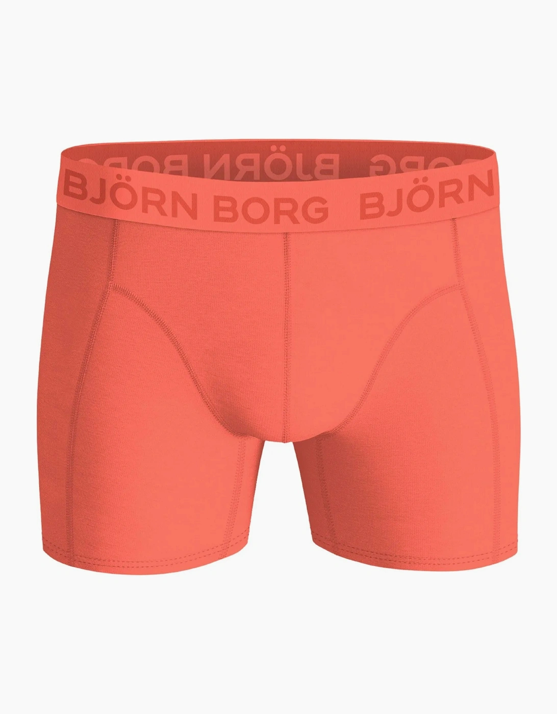 3-Pack Logo Solids Boxer Briefs, Blue/Orange/Khaki
