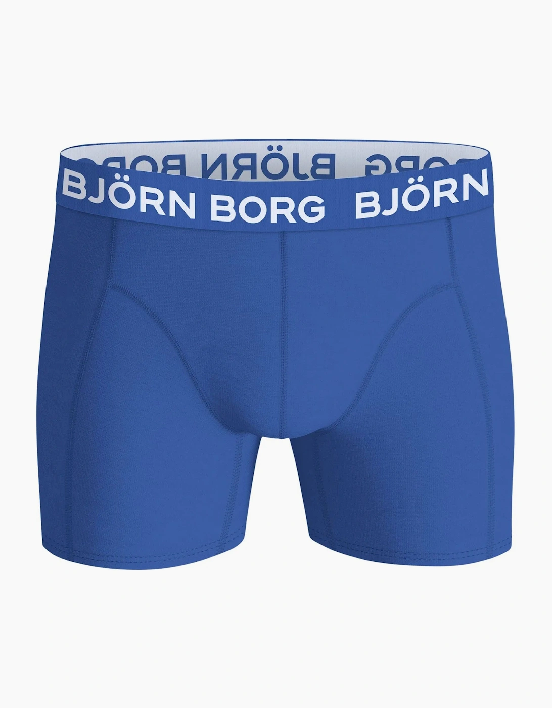 3-Pack Logo Solids Boxer Briefs, Blue/Orange/Khaki