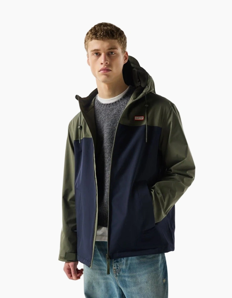 Hunter Original Mens Block Waterproof Men's Green Rain Jacket