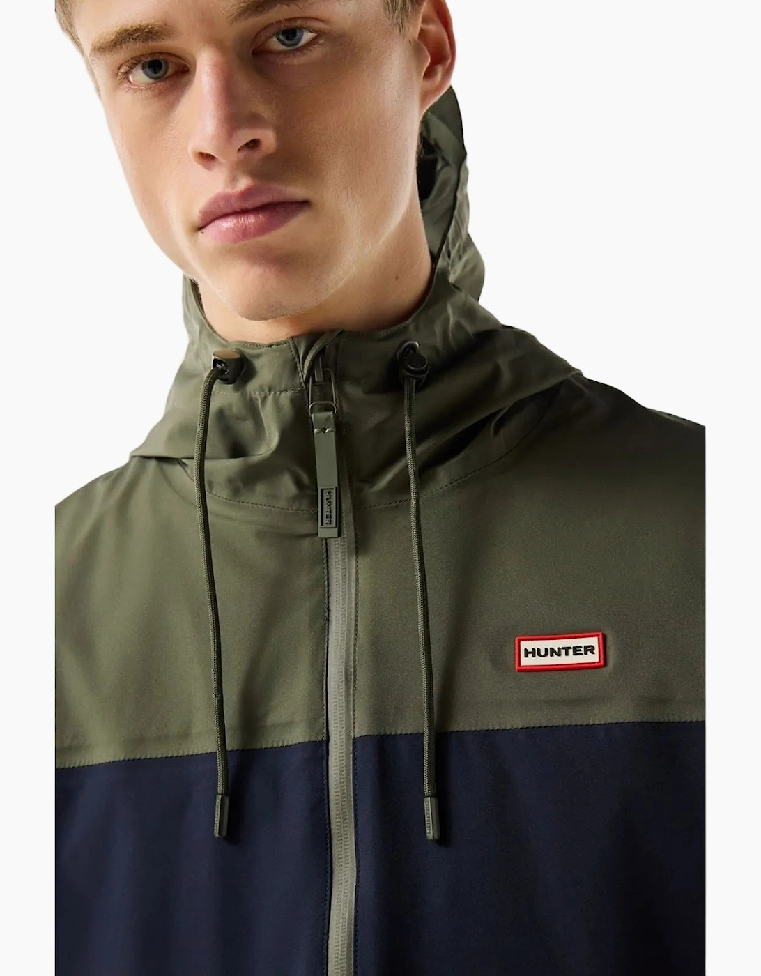 Hunter Original Mens Block Waterproof Men's Green Rain Jacket