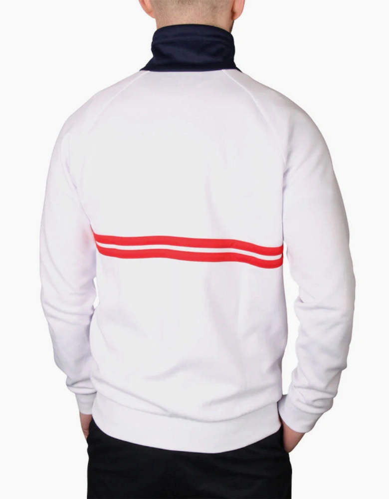 Sergio Tacchini New Dallas Track Jacket - White/Maritime Blue/Adrenaline Rush