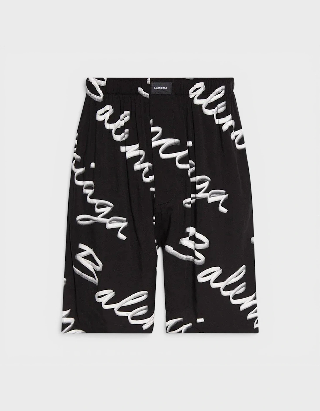 Pyjama Shorts Black White