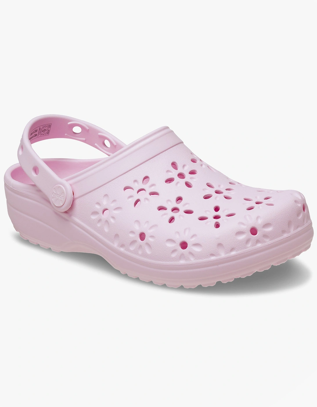 Crocs 210927 CLASSIC FLORAL CUT OUT Womens Clogs Pink