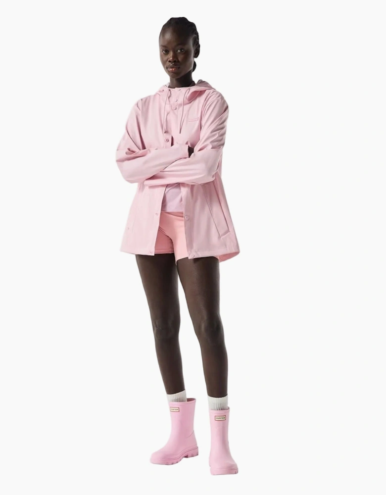 Hunter Izzy Hooded Women's Pink Rain Jacket