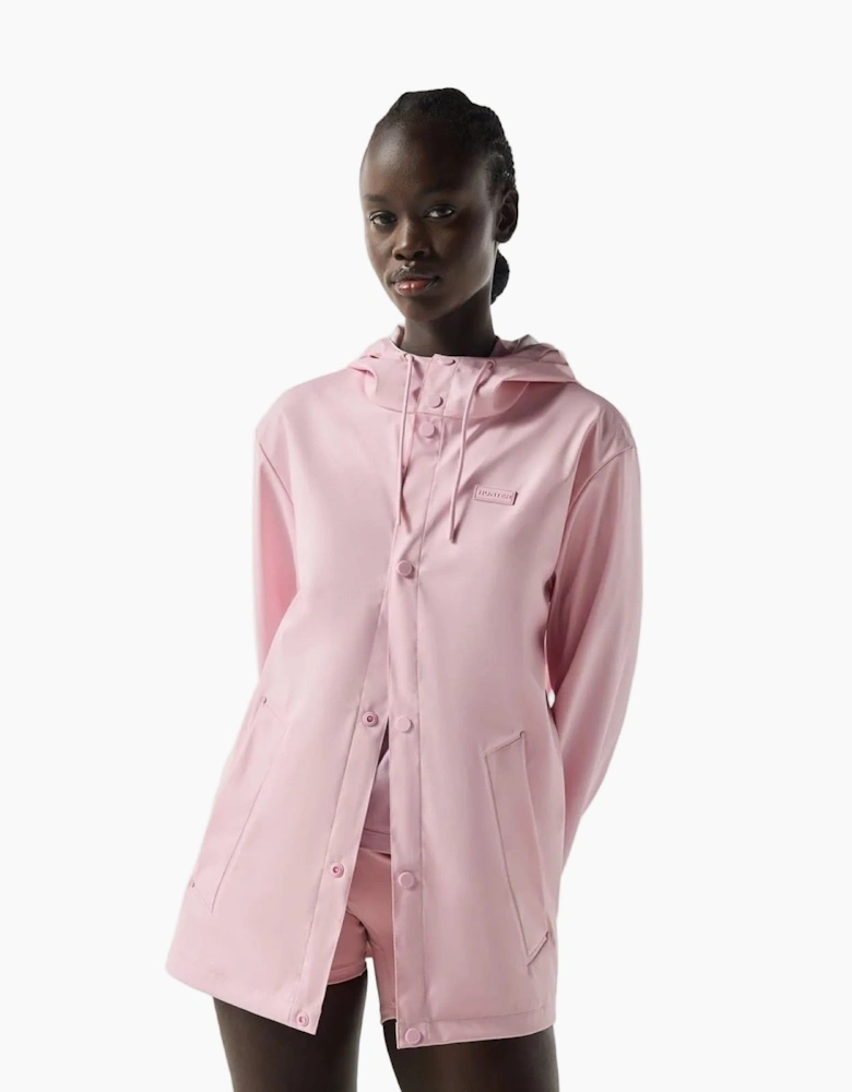 Hunter Izzy Hooded Women's Pink Rain Jacket