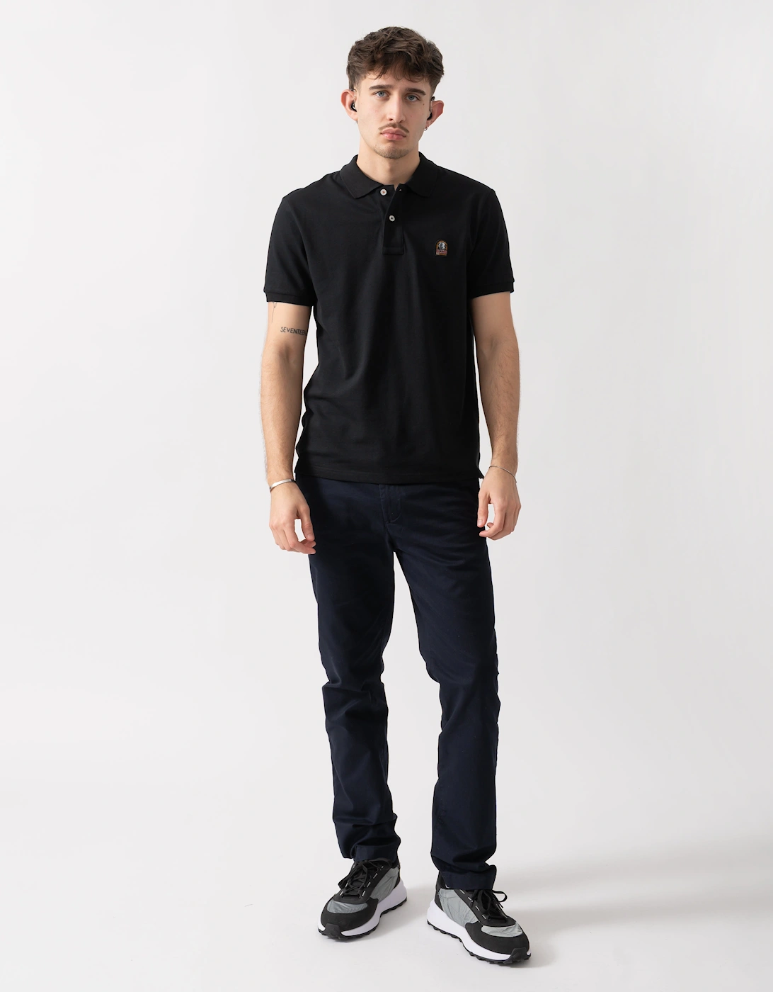 Parajumpers Wellington Mens Polo Shirt - Black 541