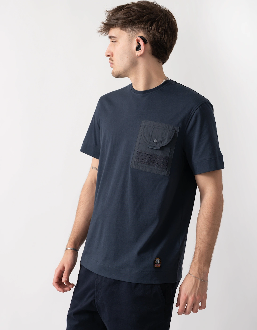 Parajumpers Men's Navy Malham T-Shirt - Ink Blue 571  40 L