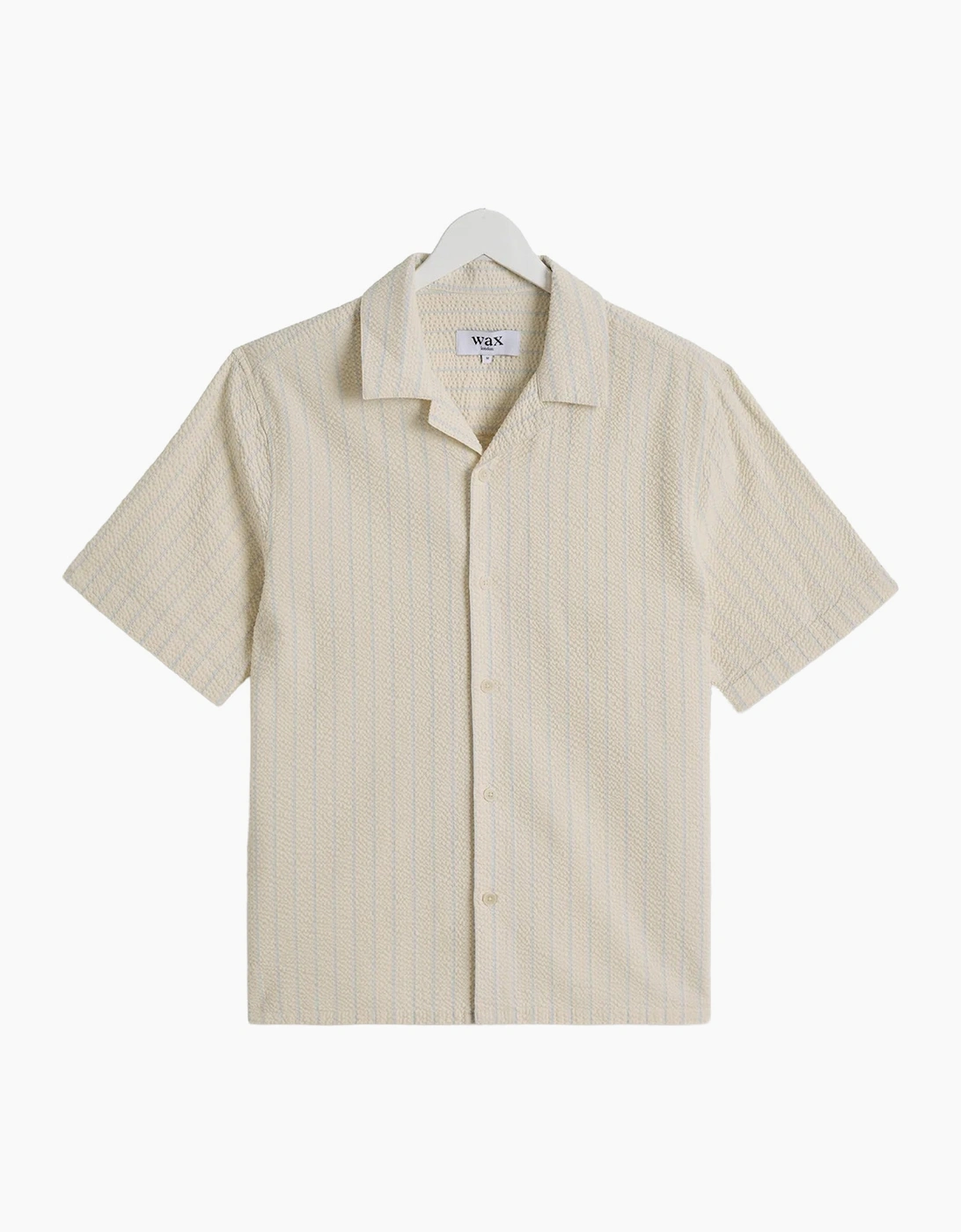 Wax London Didcot Seersucker Stripe Short Sleeve Shirt