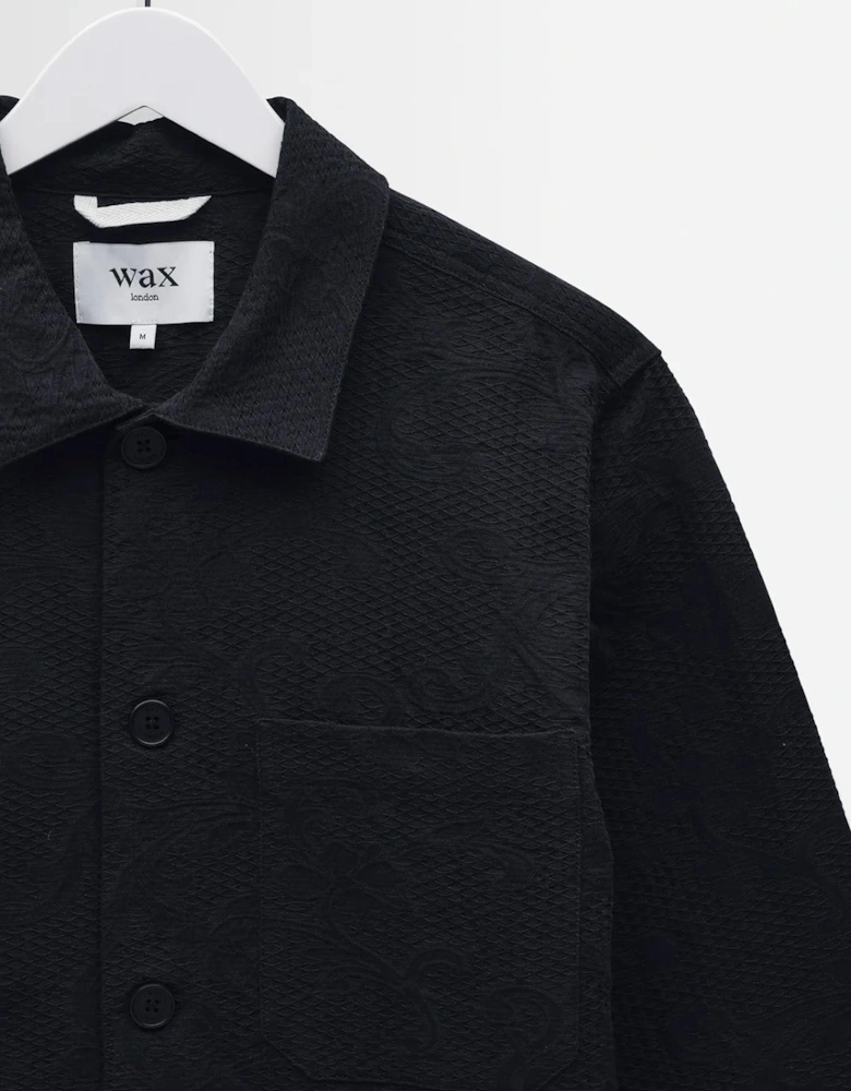 Wax London Rockley Honeycomb Jacquard Overshirt