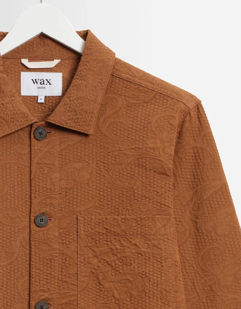 Wax London Rockley Honeycomb Jacquard Overshirt