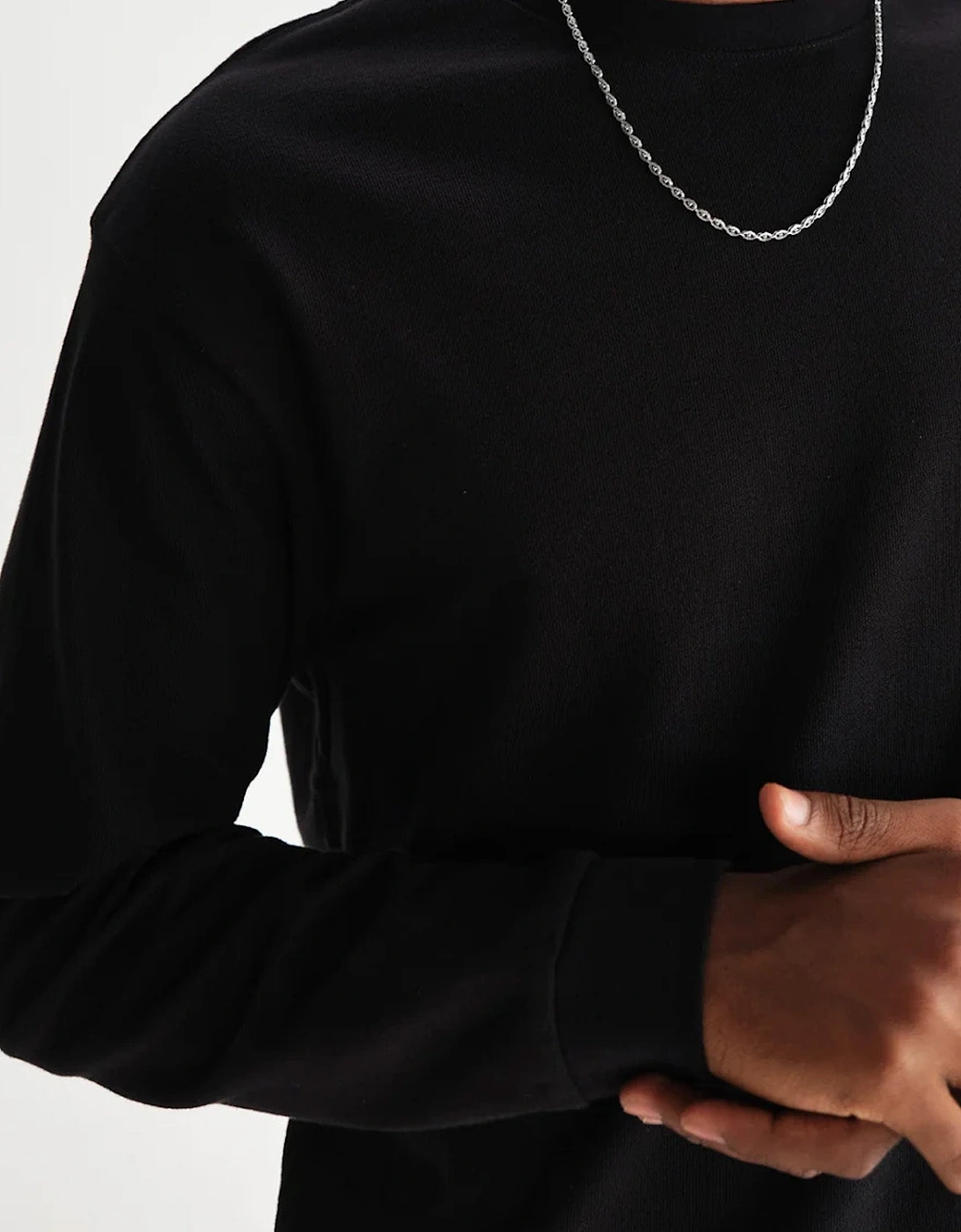 Wax London Hayden Textured Long Sleeve T-Shirt