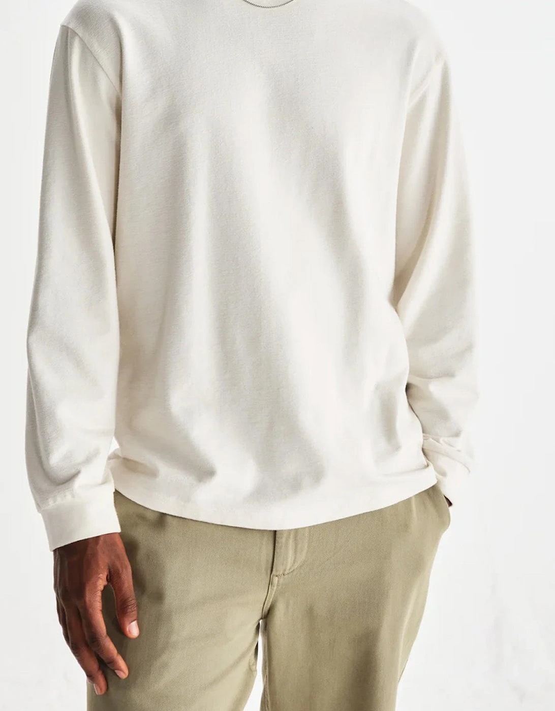 Wax London Hayden Textured Long Sleeve T-Shirt