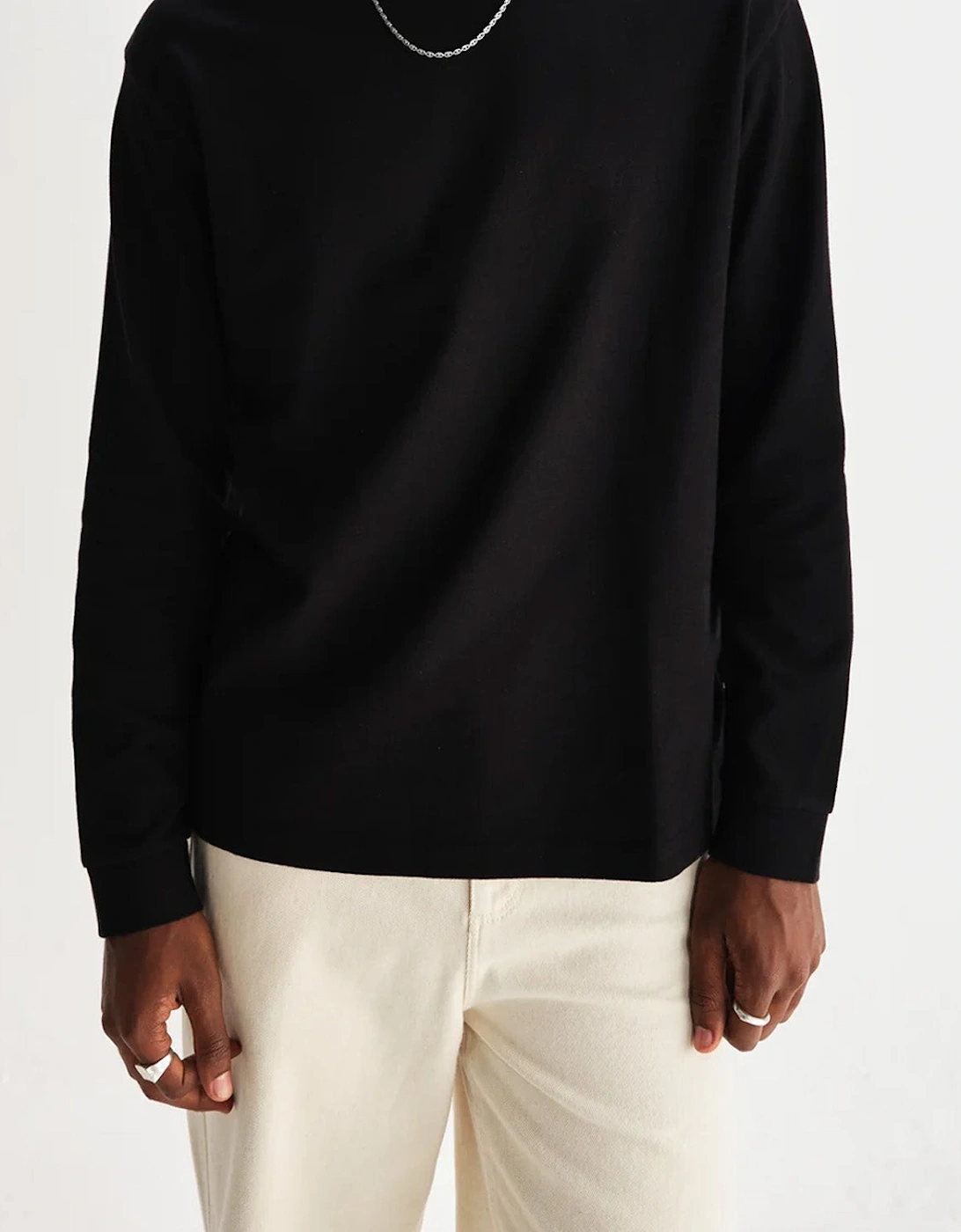 Wax London Hayden Textured Long Sleeve T-Shirt
