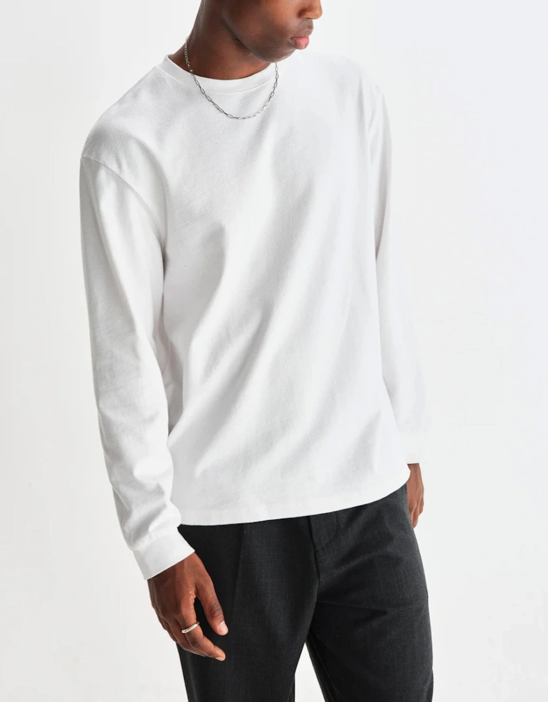 Wax London Hayden Textured Long Sleeve T-Shirt