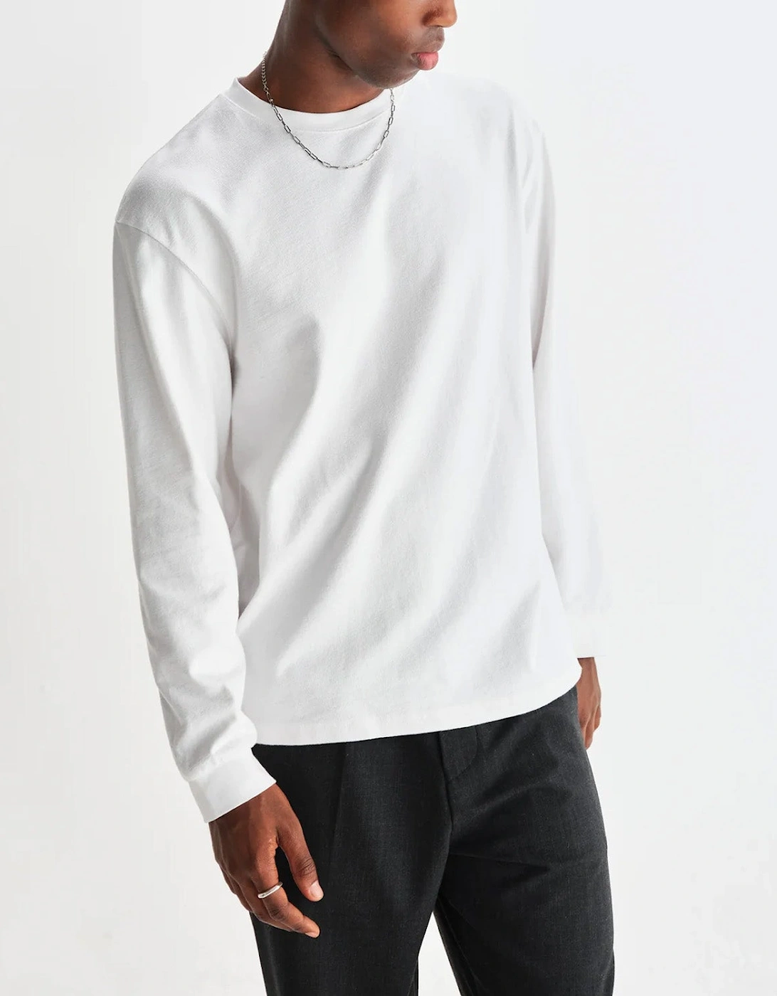 Wax London Hayden Textured Long Sleeve T-Shirt