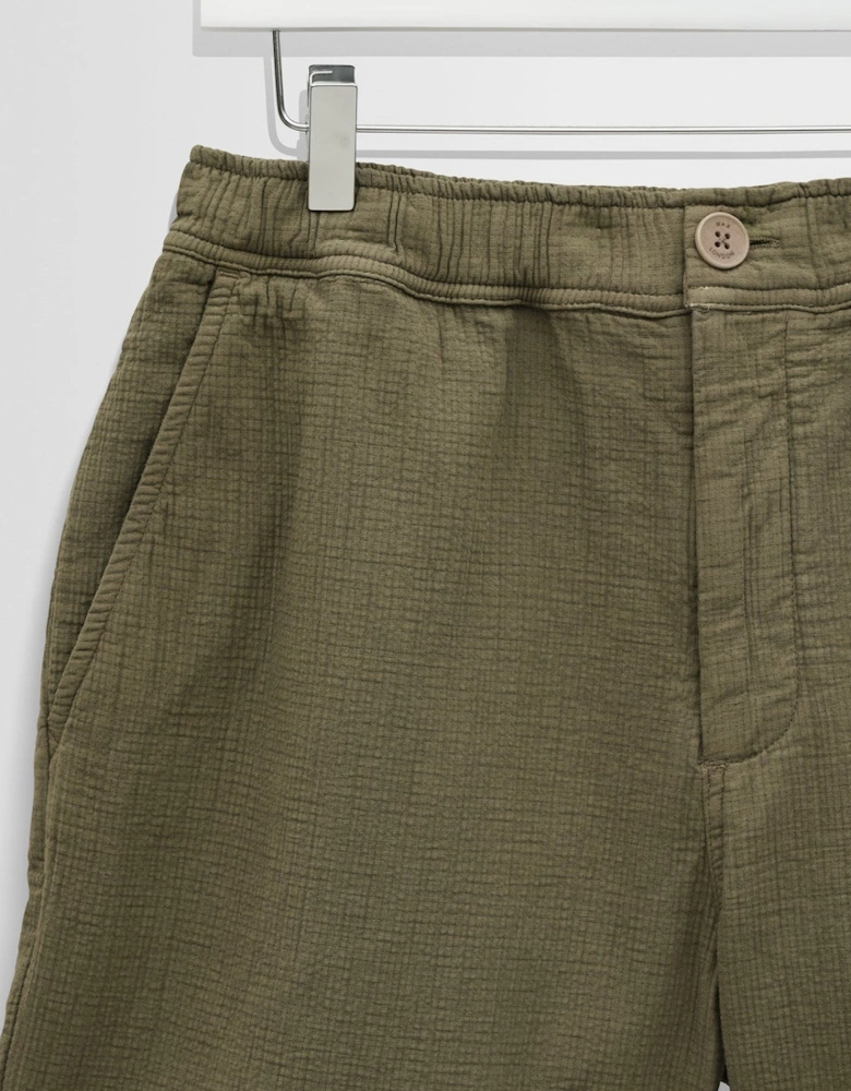 Wax London Kurt Crinkle Cotton Linen Shorts