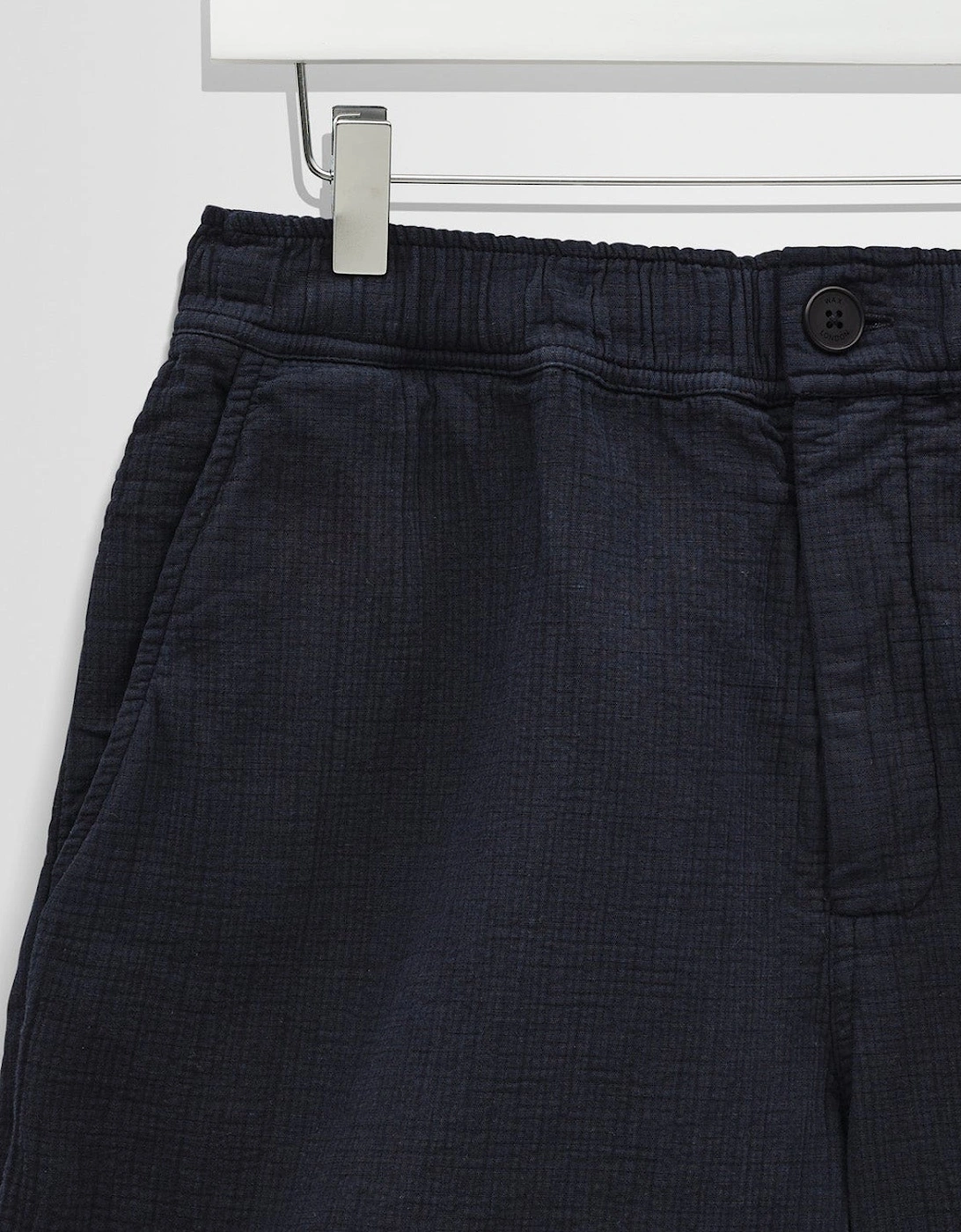 Wax London Kurt Crinkle Cotton Linen Shorts
