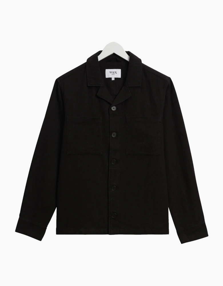 Wax London Aldred Linen Cotton Revere Overshirt
