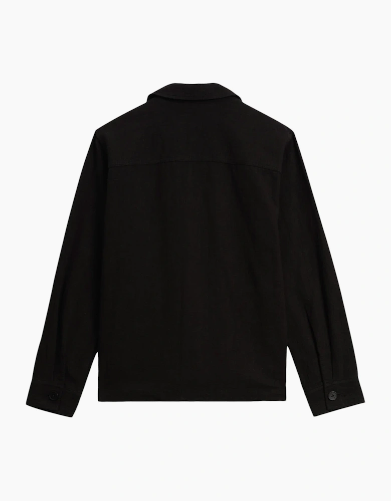 Wax London Aldred Linen Cotton Revere Overshirt
