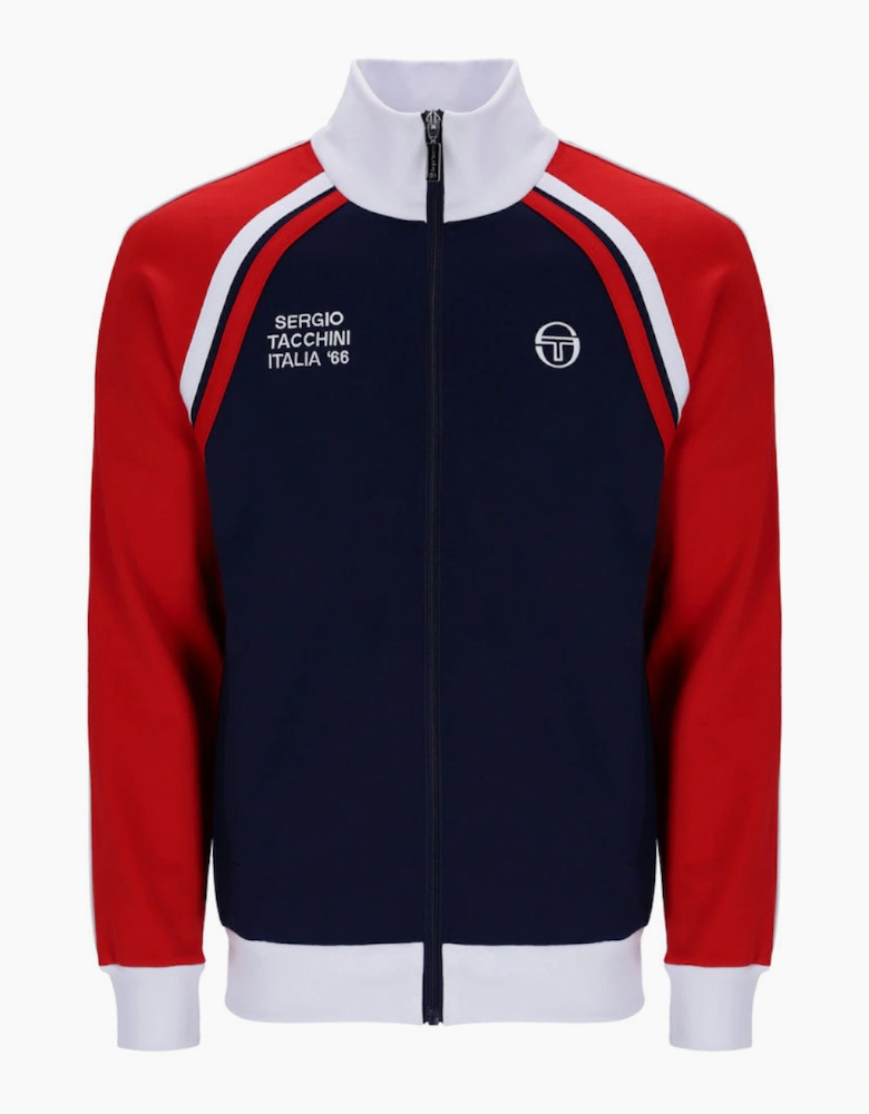 Sergio Tacchini New Ghibli Track Jacket - Maritime Blue / Adrenaline Rush / White