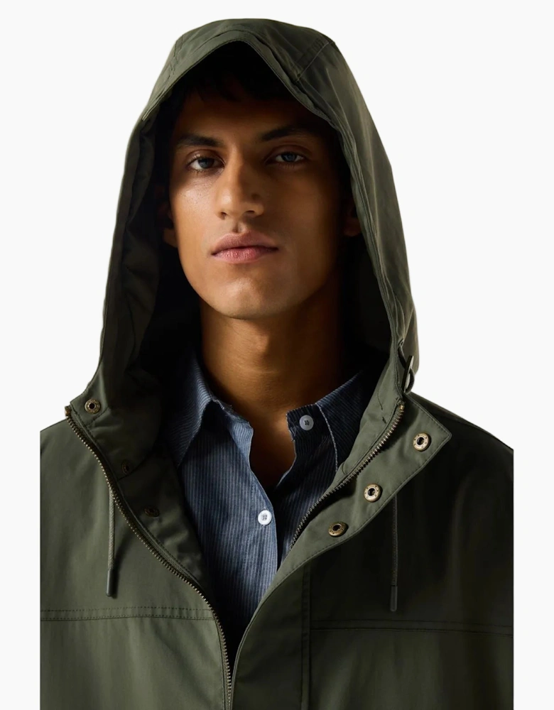 Hunter Lightweight Waterproof Men's Green Rain Parkas