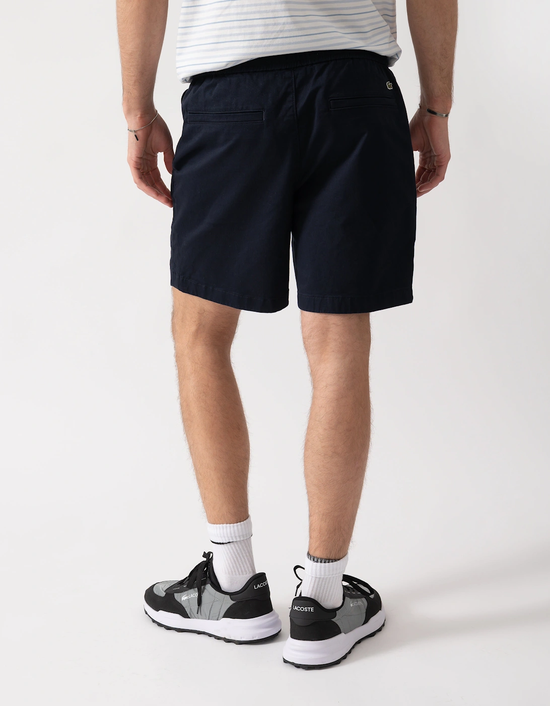 Lacoste Relaxed Fit Mens Stretch Cotton Shorts - Abysm HDE
