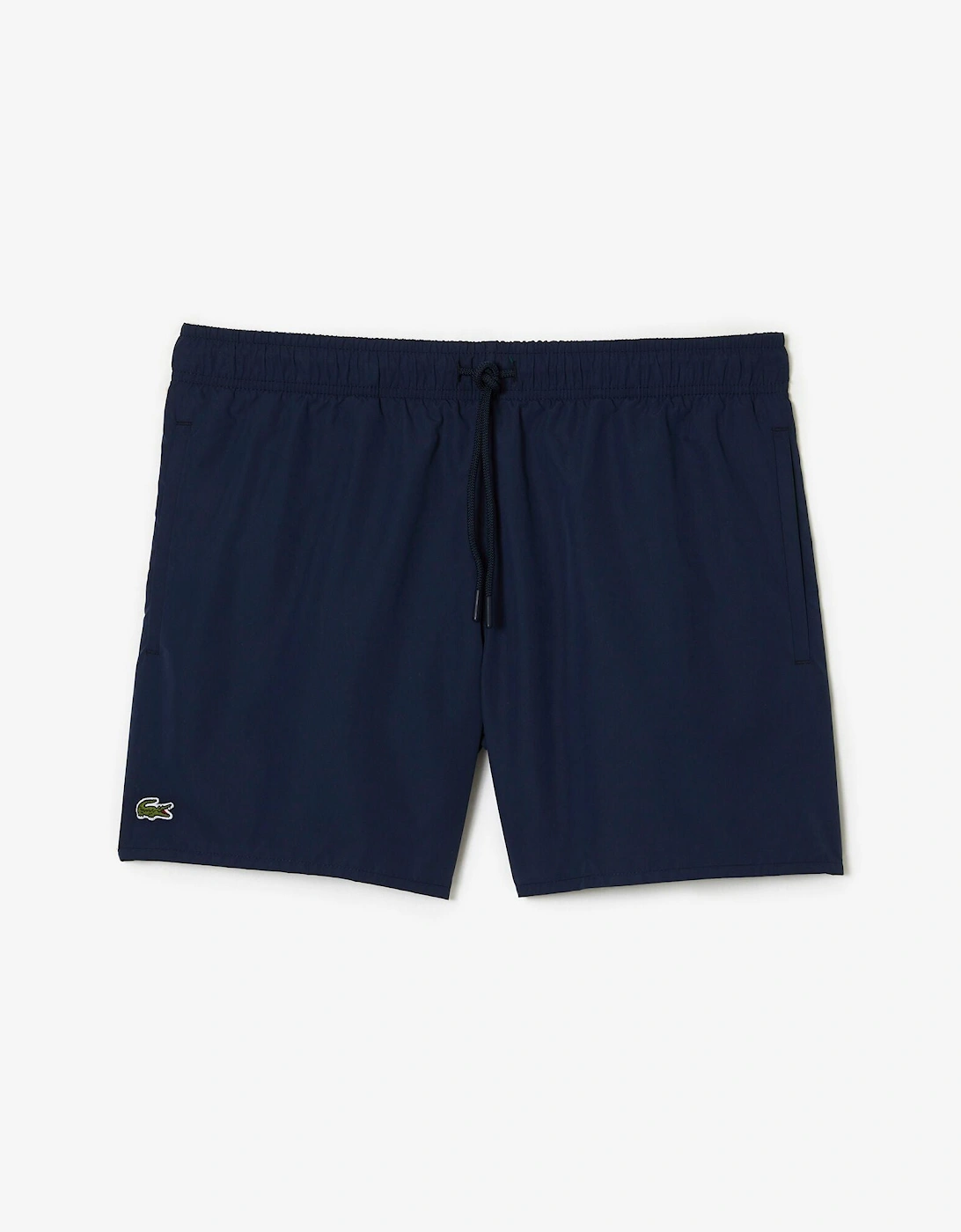 Lacoste Mens Light Quick-Dry Swim Shorts - Navy Blue/Green 802