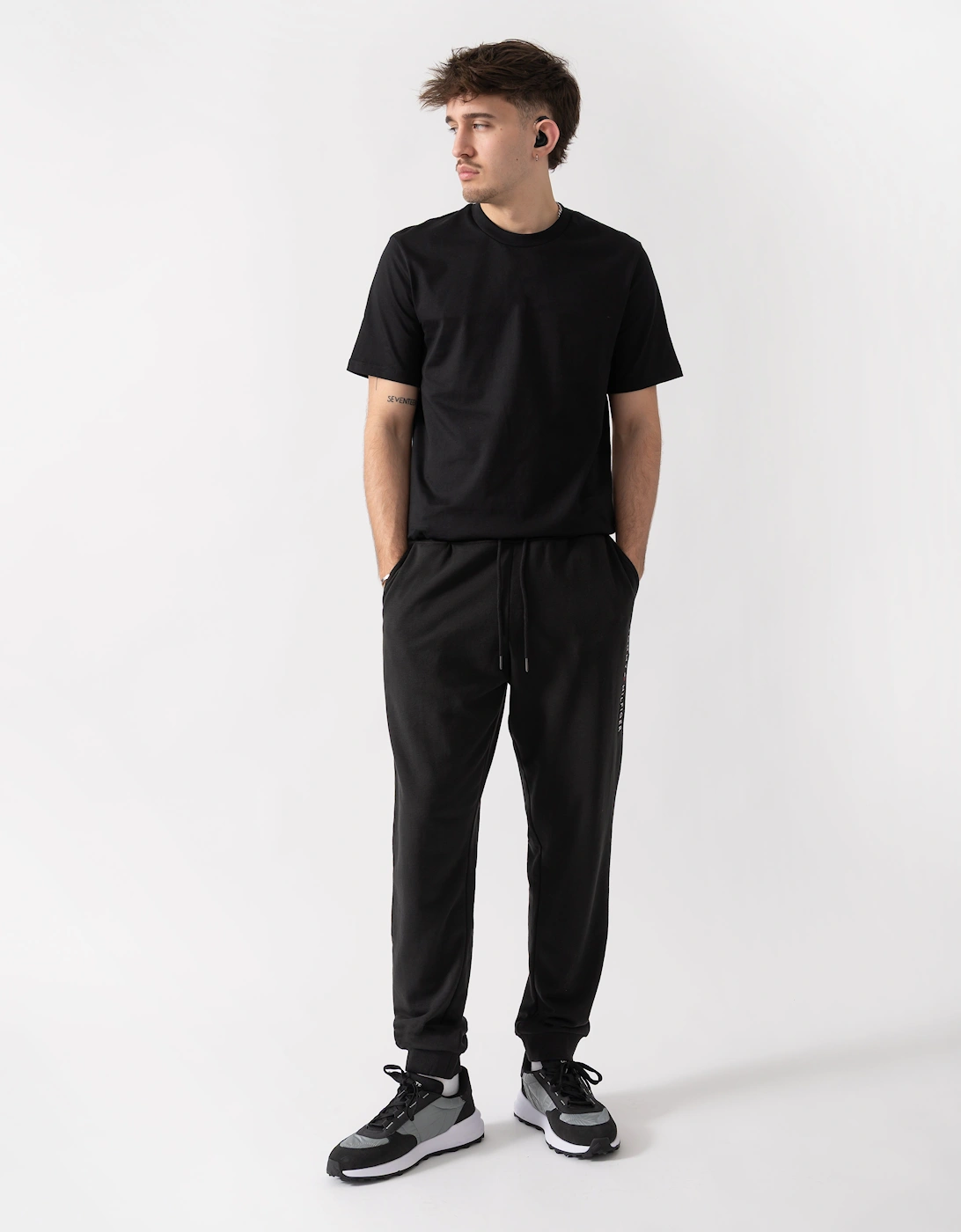 Tommy Hilfiger Mens Track Joggers - Black
