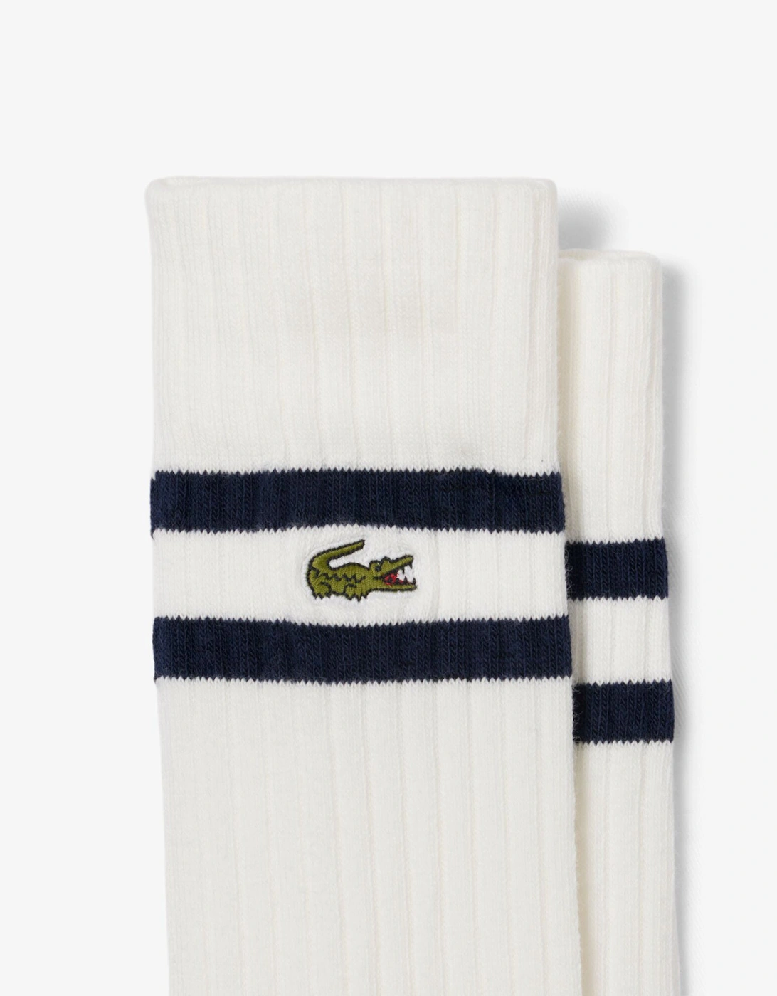 Lacoste Ribbed Mens Socks - Navy Blue/Flour HHW