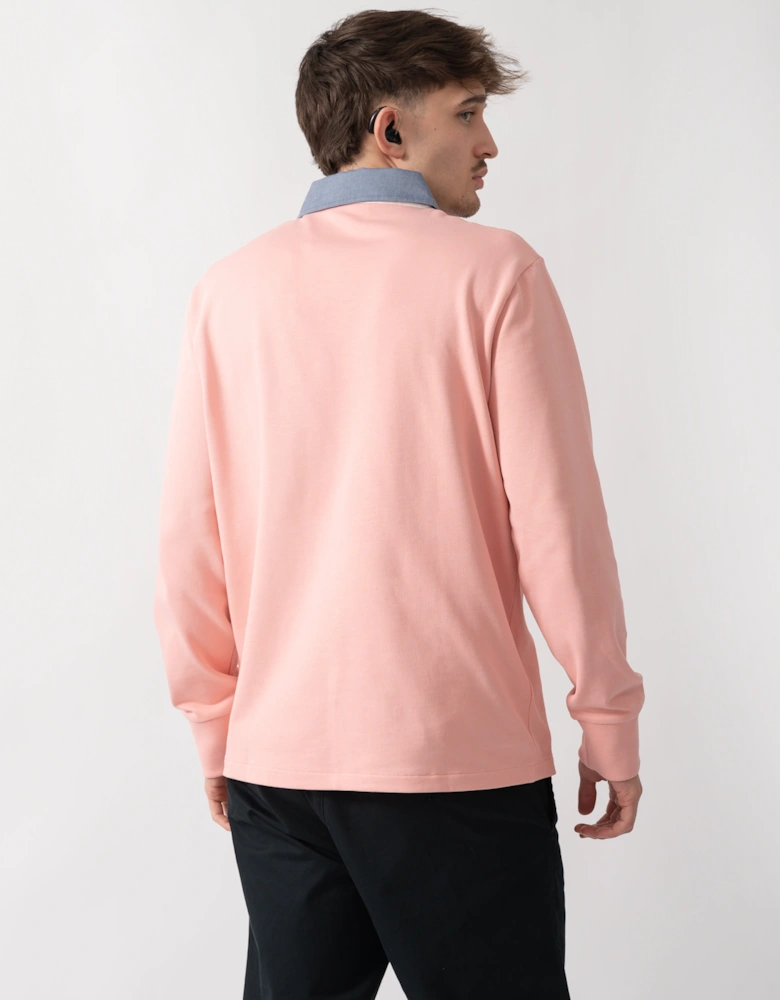 GANT Mens Regular Fit Chambray Heavy Rugger - 671 Bubblegum Pink