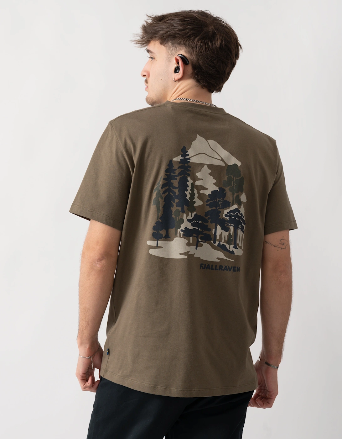 Fjallraven Swedish Forest Mens T-Shirt - Laurel Green 625