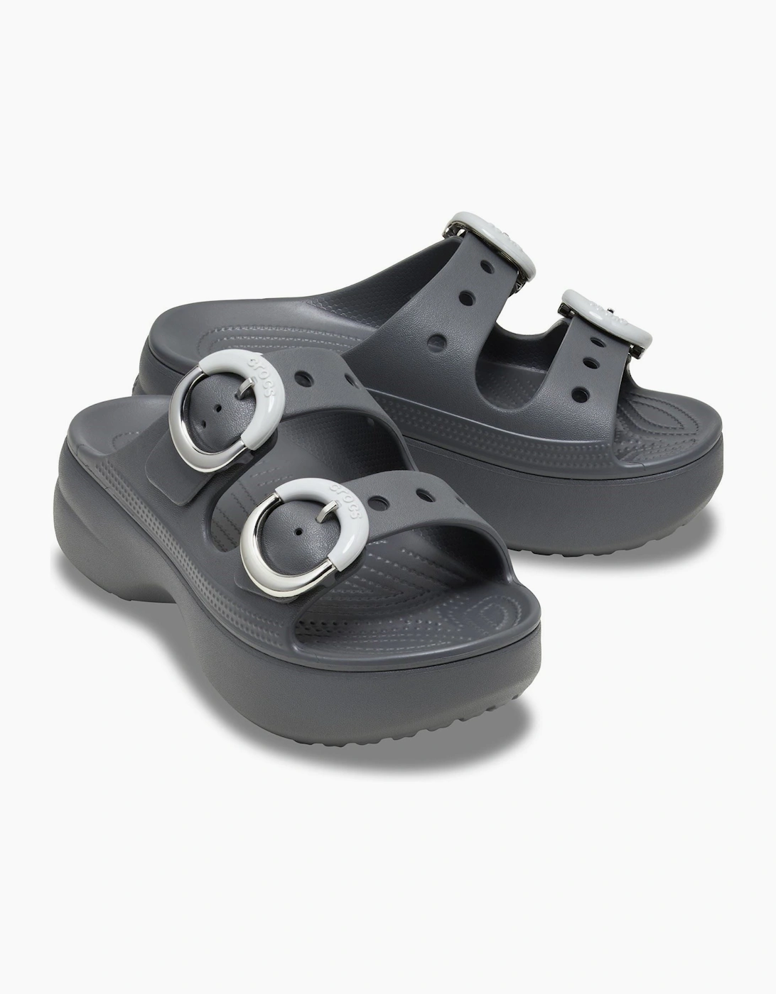 Crocs Saturday Platform Buckle EVA Women's Carbon Sandals
