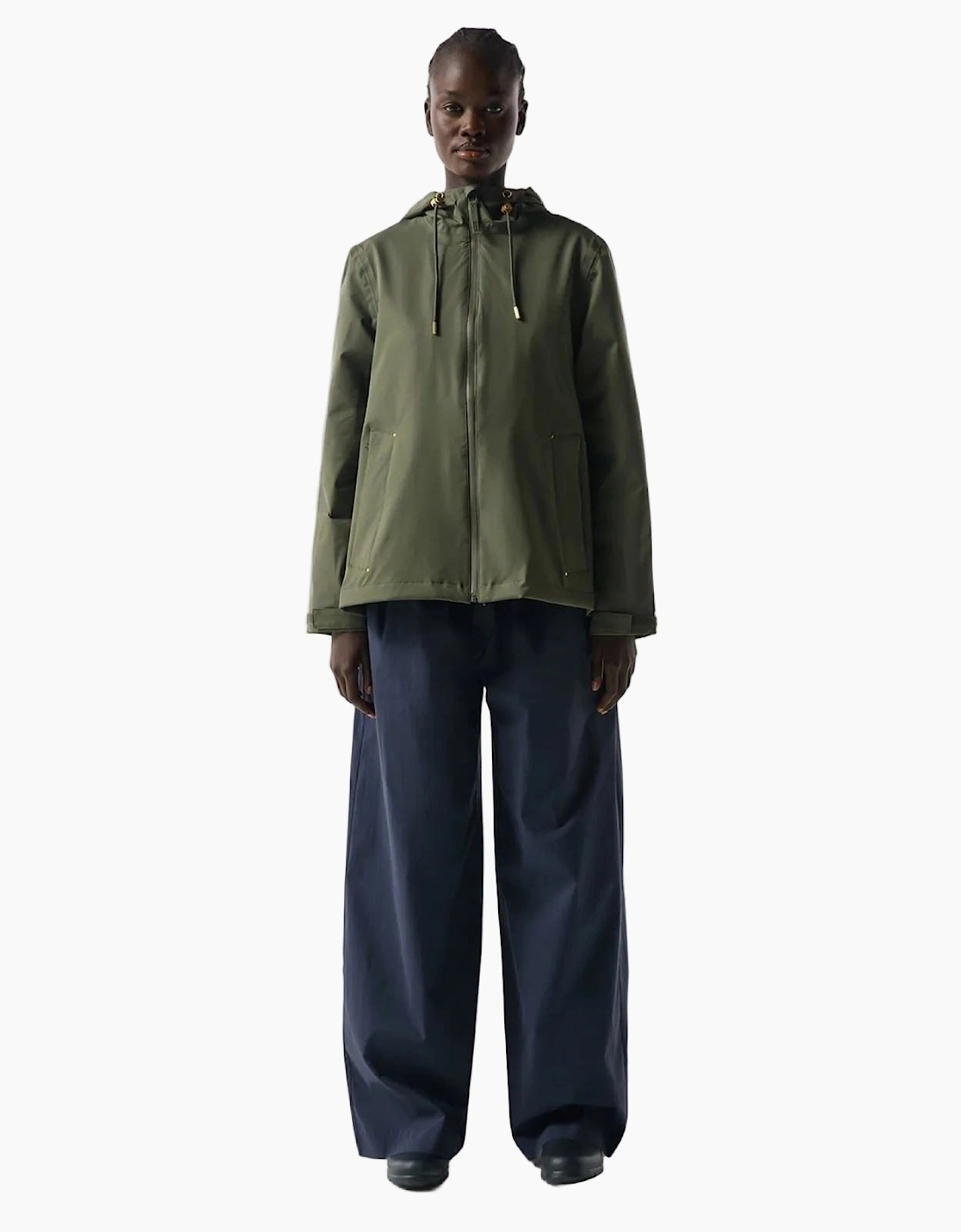 Hunter Original Lightweight Waterproof Women's Green Rain Jacket