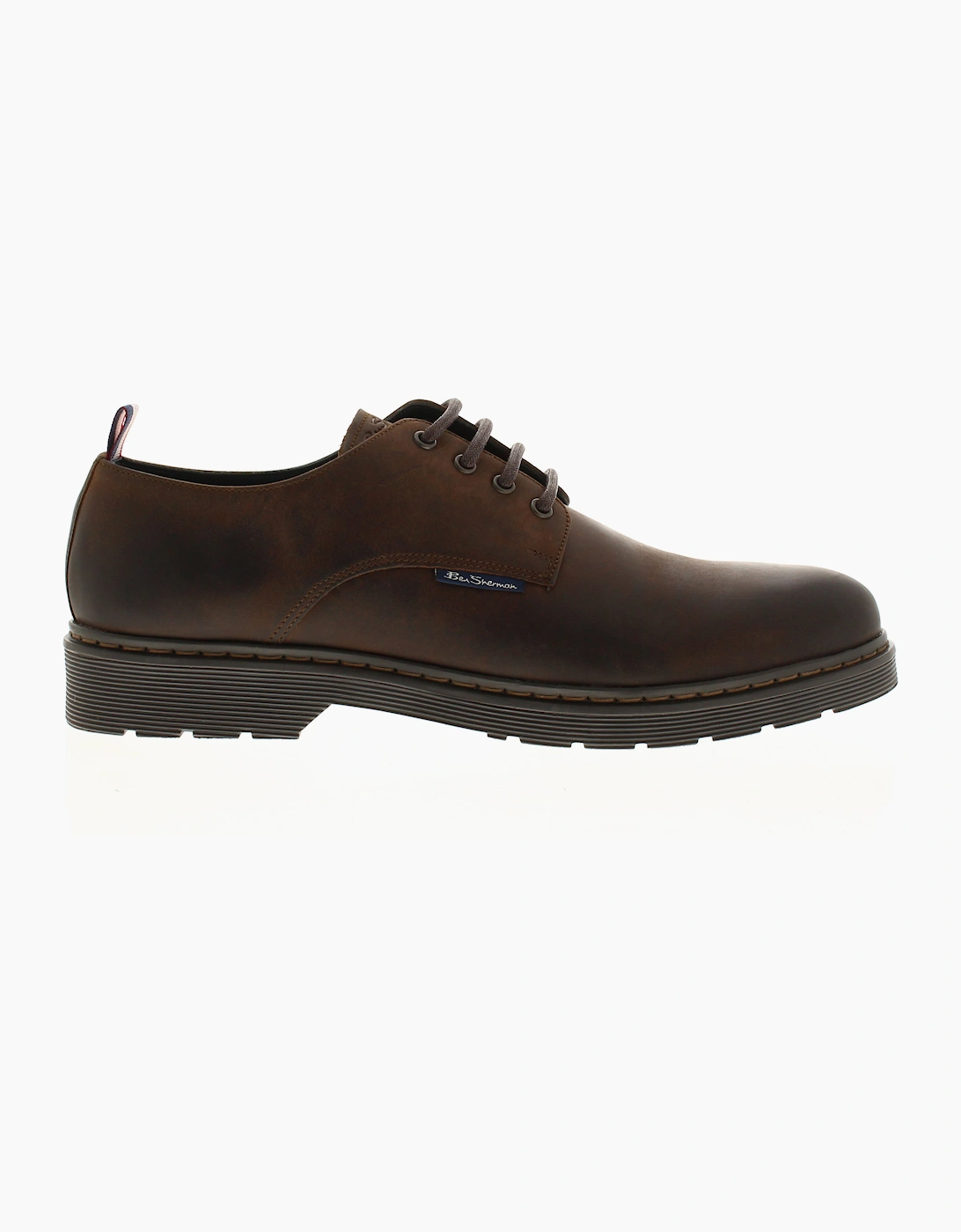 Ben Sherman Mens Shoes Smart Dave Leather brown UK Size