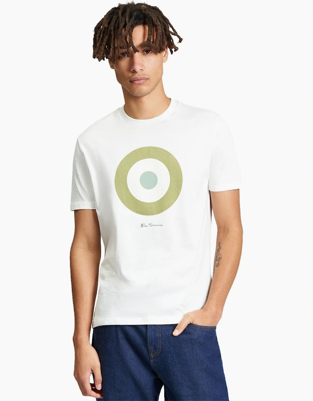 Ben Sherman Mens Signature Target Short Sleeve T-Shirt, 2 of 1