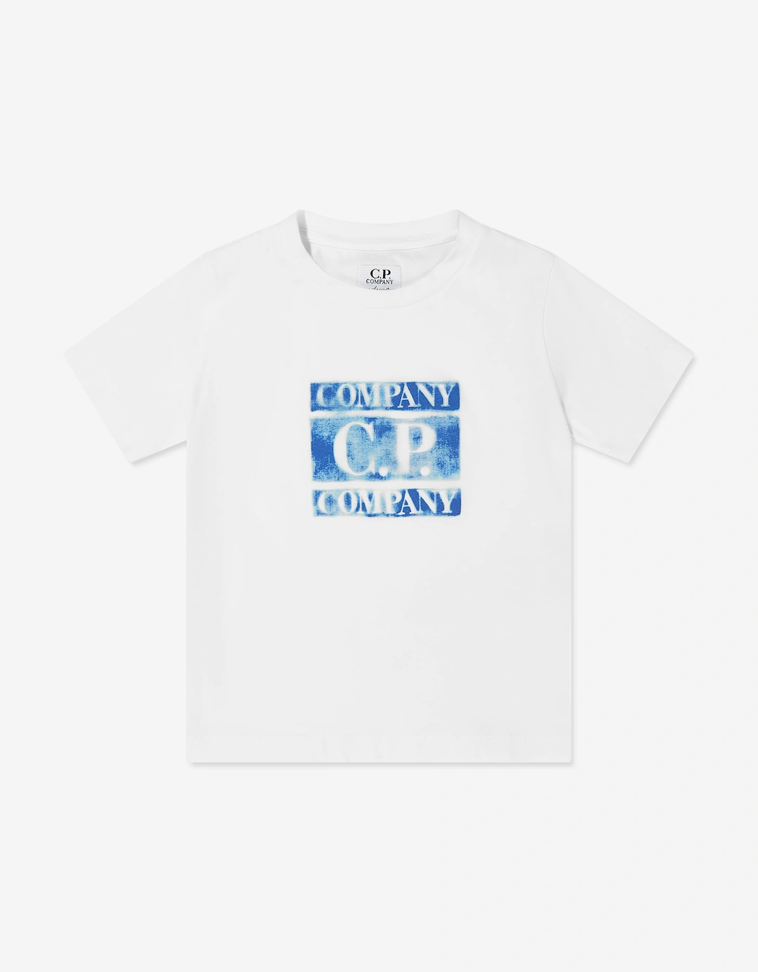 Cp Company Boys Cream C.p. Company Cotton Jersey Logo Print T-Shirt In Ivory  4 Years Size 4 Yrs Kids